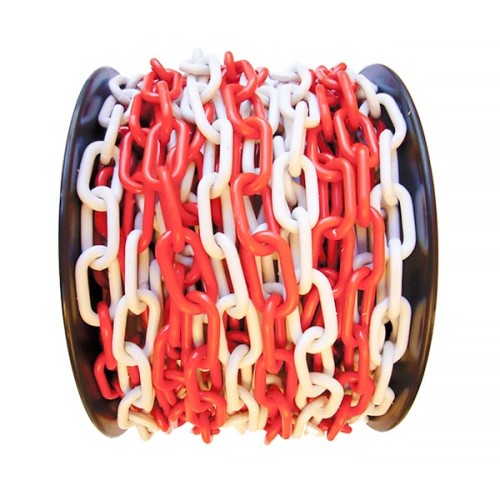 Plastic Chain Parking Lot Traffic Chain Red - White 8mm