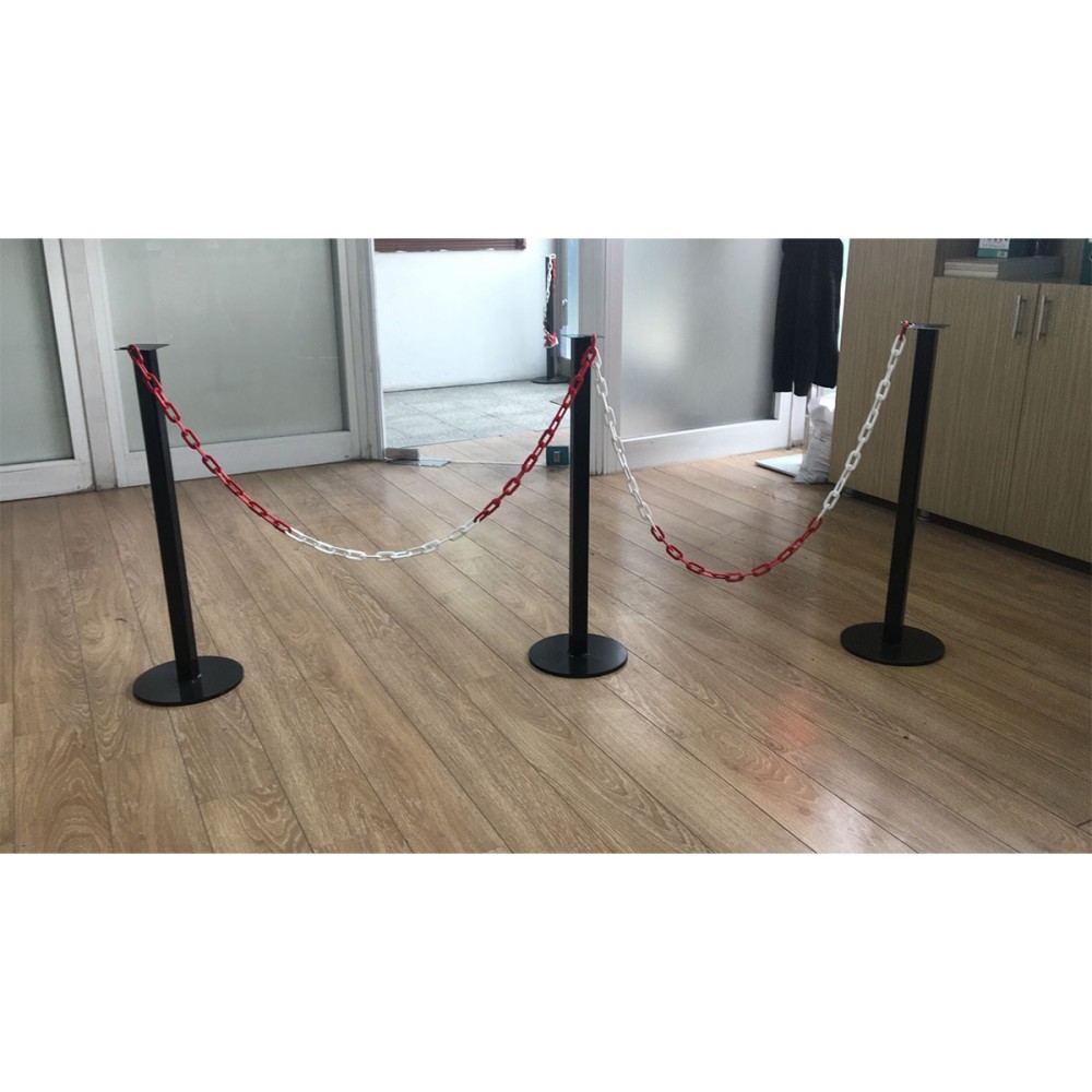 Safety Lane Guidance Barrier With Chain 86 cm