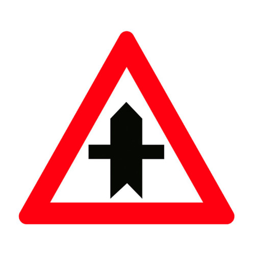 Main Road Secondary Road Junction Sign Danger Warning Sign T-22a