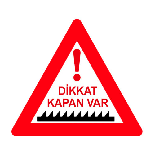 Attention Trapped Traffic Sign Danger Warning Sign LT-300