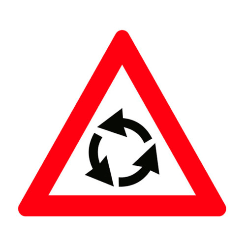 Roundabout Traffic Sign Danger Warning Sign T-24