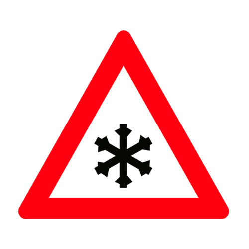 Concealed Icing Sign Traffic Hazard Warning Sign T-37