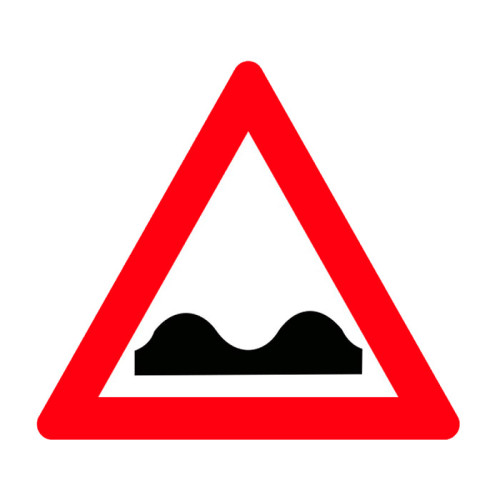 Bumpy Road Sign Traffic Hazard Warning Sign T-7