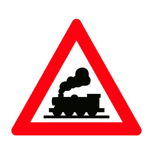 Uncontrolled Railroad Crossing Sign T-26