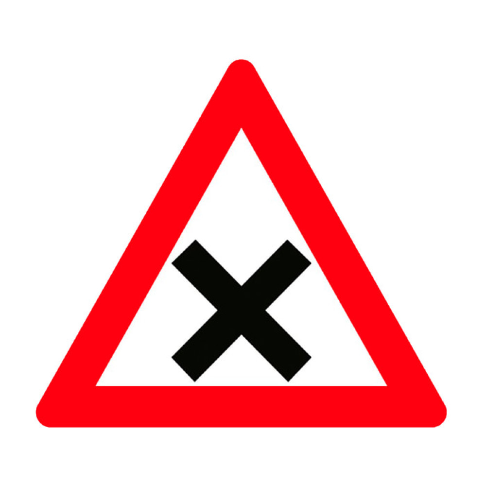 Uncontrolled Junction Sign Traffic Sign T-21