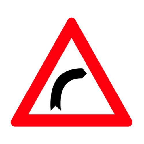 Right Dangerous Bend Sign Traffic Sign T-1a