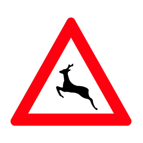 Wild Animals Passable Sign Traffic Sign T-14b