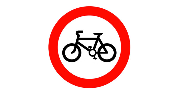 No Bicycles Entry Sign Price Bicycles Forbidden Traffic Sign TT-8