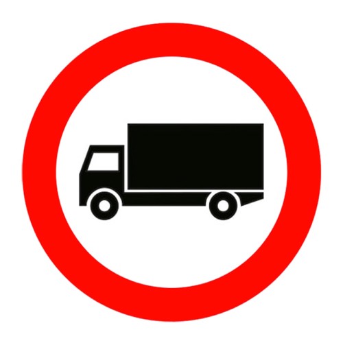 No Truck Entry Sign Traffic Sign TT-10a