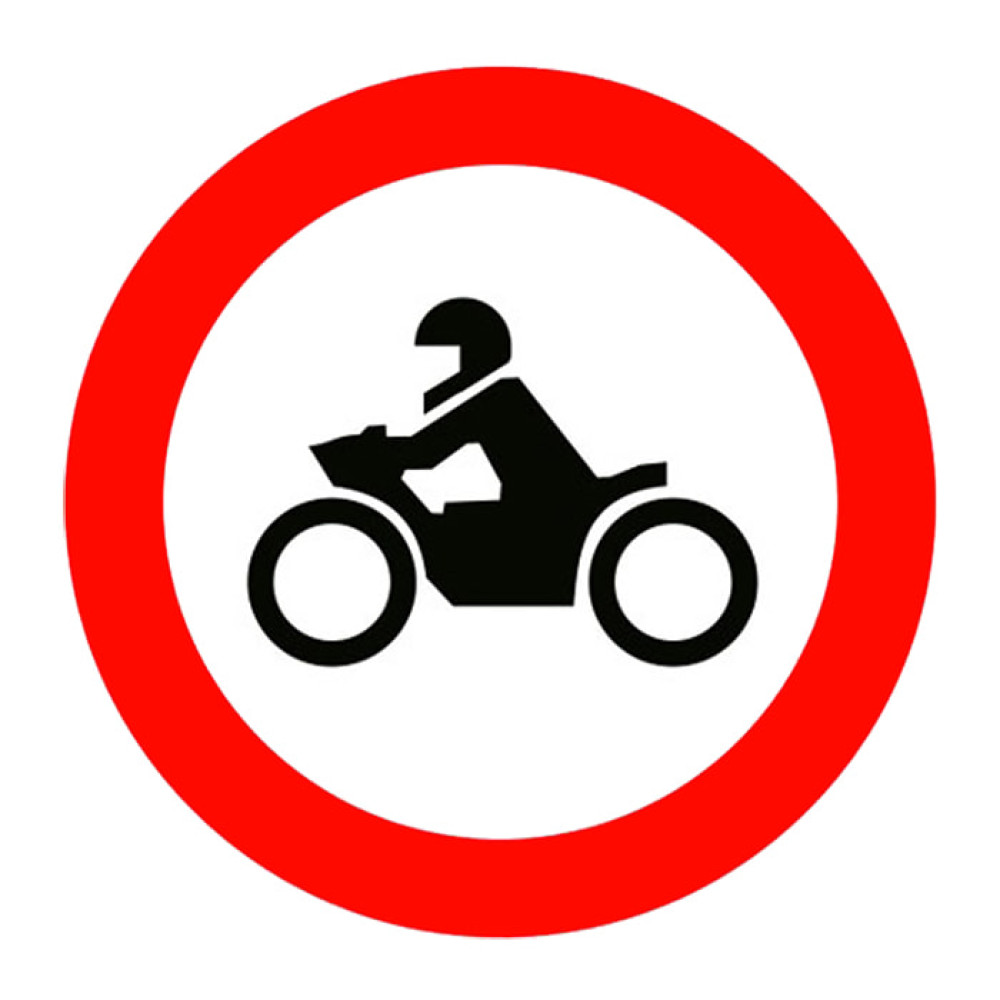 No Motorcycle Entry Sign Traffic Sign TT-7