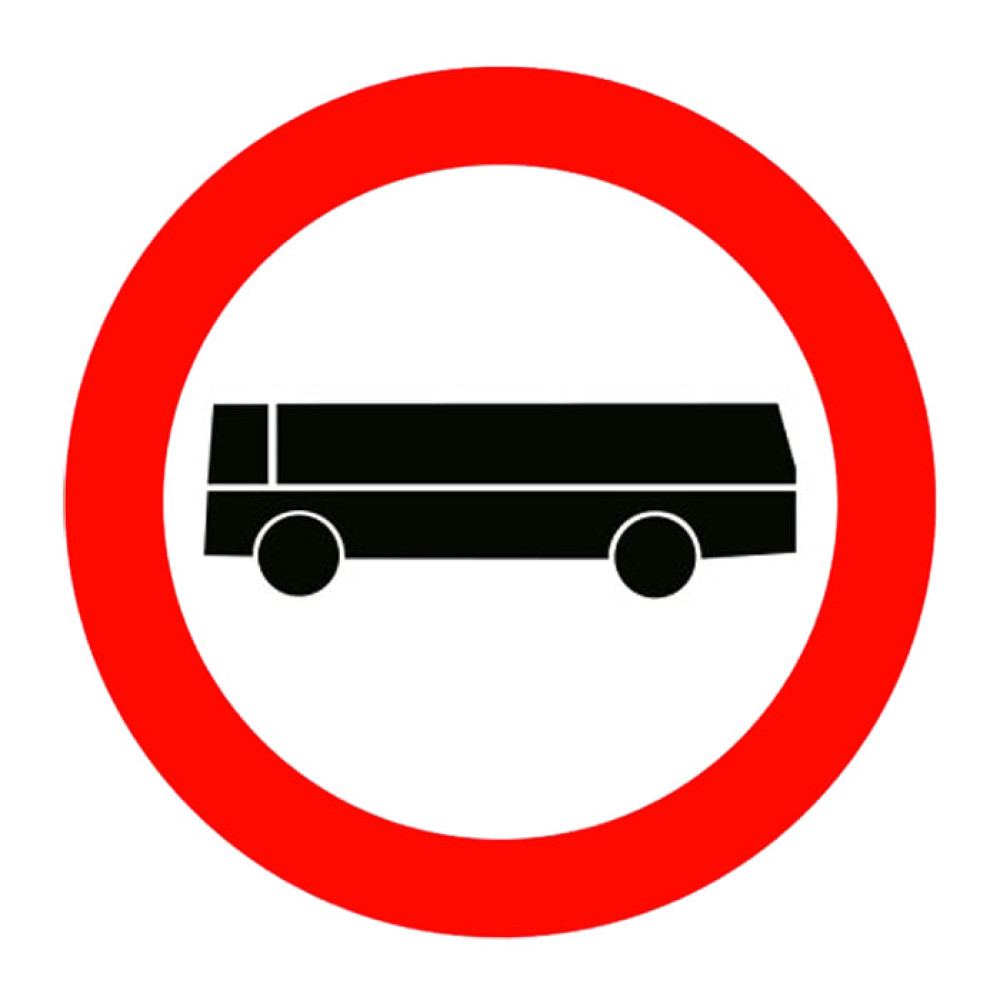 No Bus Entry Sign Traffic Sign TT-10b