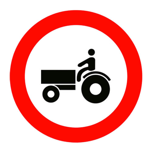 No Tractor Entry Sign Traffic Sign TT-15