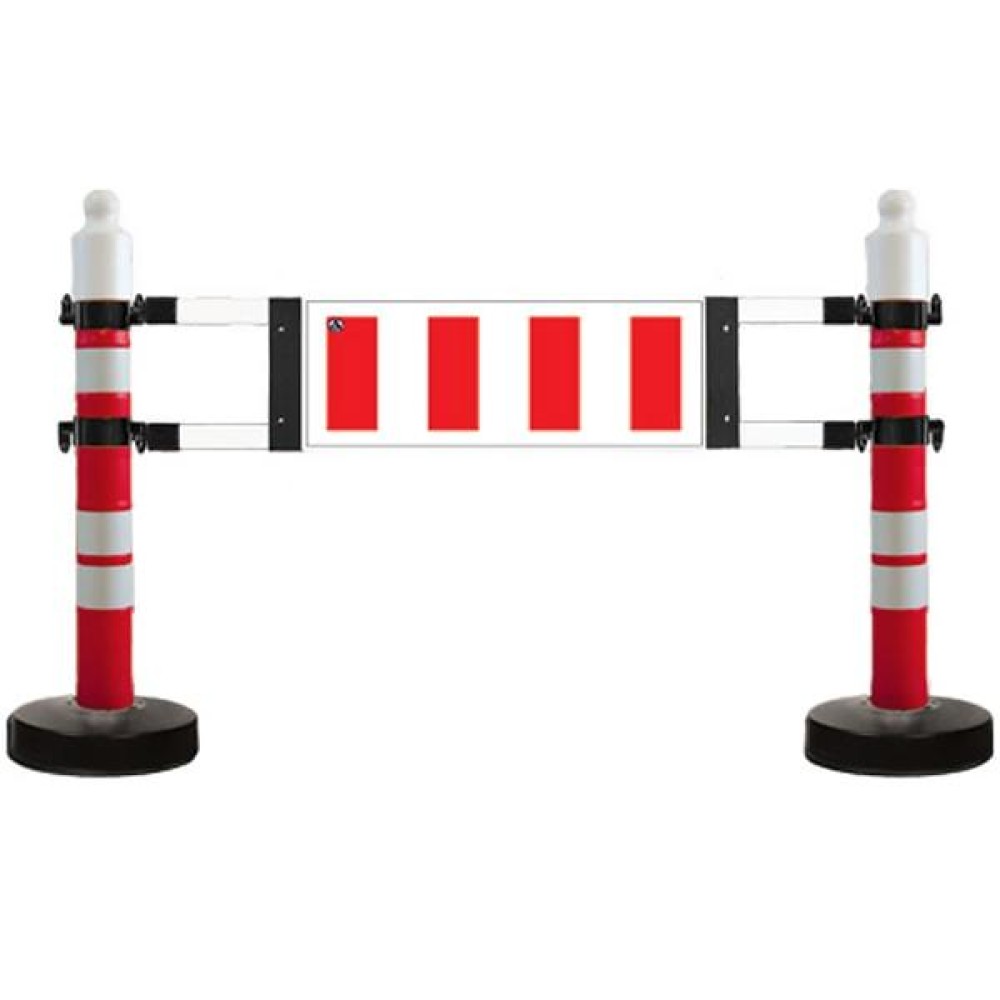 Barrier with Pontoon Warning Sign 1800x1200mm Barrier