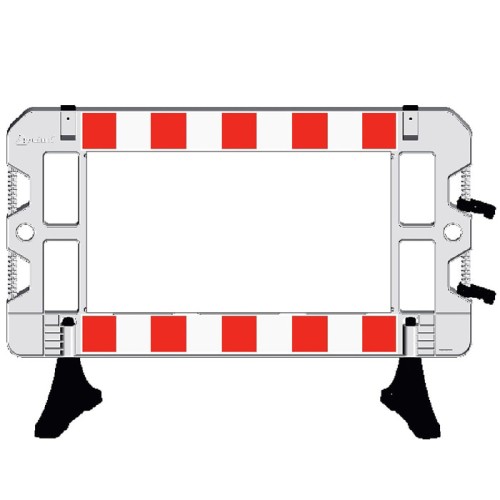 Plastic Safety Barrier Plate Security Barricade 1500x1000mm 4 Color Options