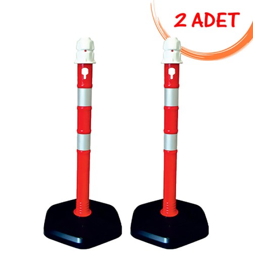 Pontoon Warning Post Plastic 100 cm 12403-1 DB R (2 PCS)