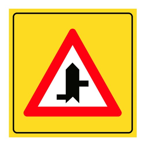 Main Road Secondary Road Junction Sign Danger Warning Sign T-22e