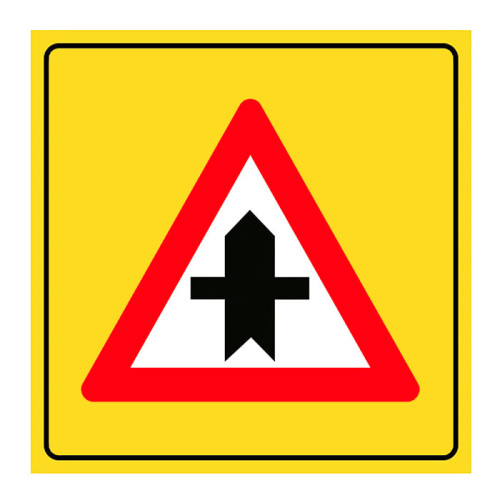 Main Road Secondary Road Junction Sign Danger Warning Sign T-22a