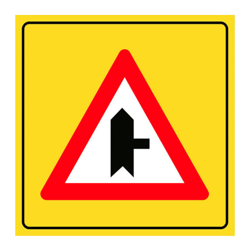 Main Road Secondary Road Junction Sign Danger Warning Sign T-22b