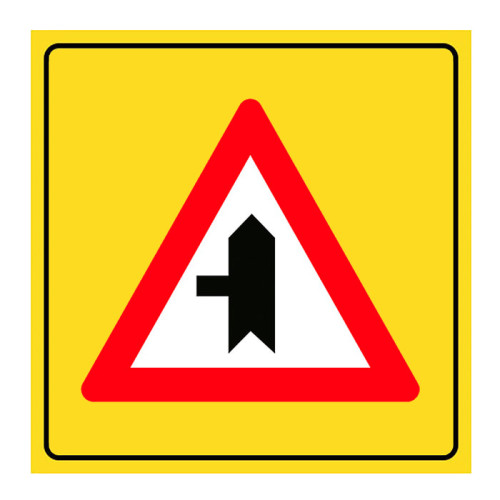 Main Road Secondary Road Junction Sign Danger Warning Sign T-22c