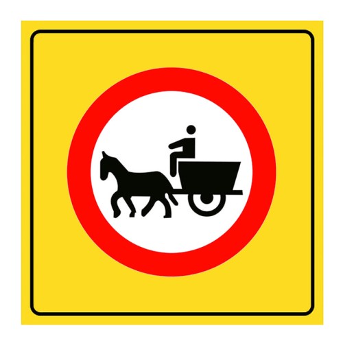 No Horse Carriage Entry Sign Traffic Sign TT-13