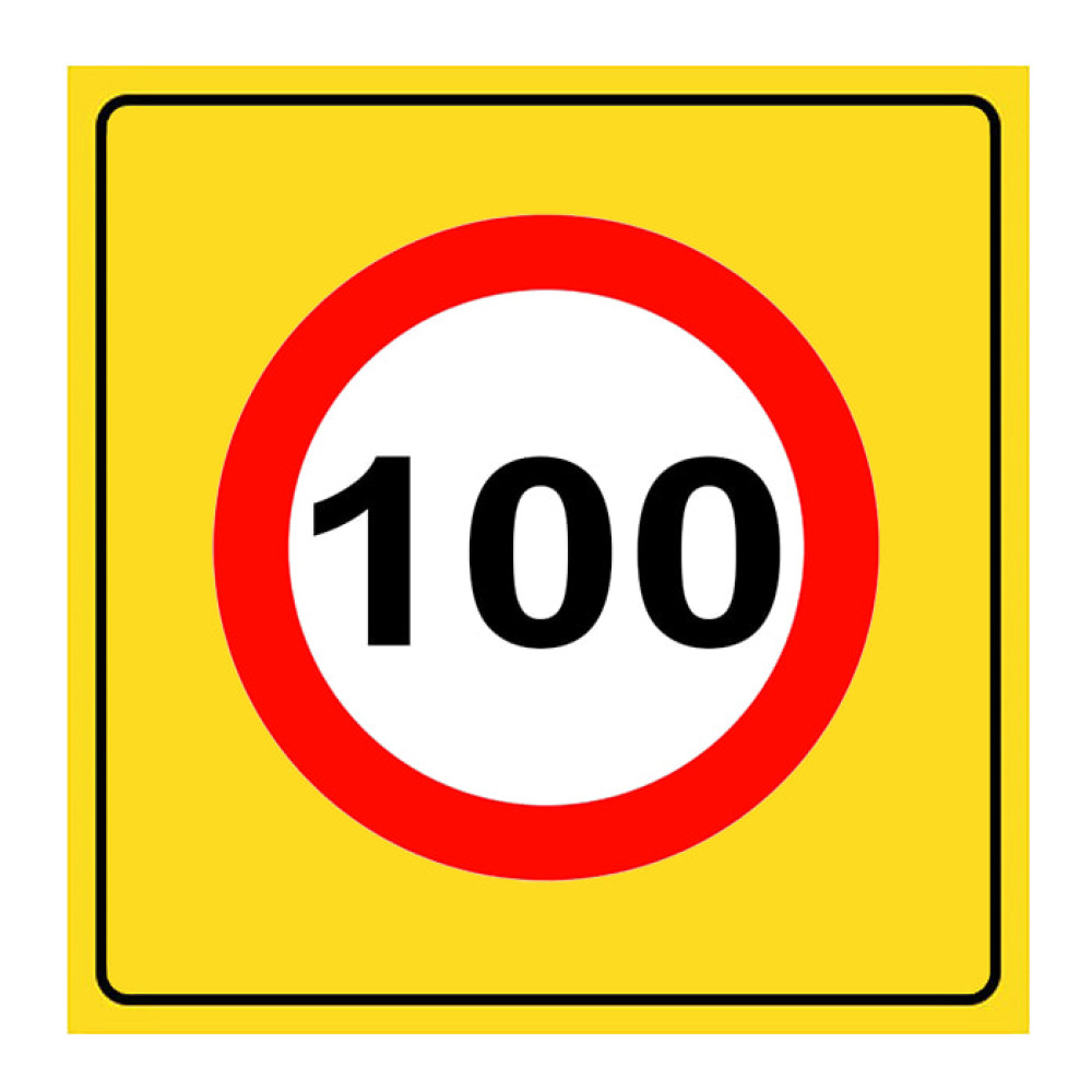 Maximum Speed ​​Limitation Sign 100 km Traffic Sign TT-29