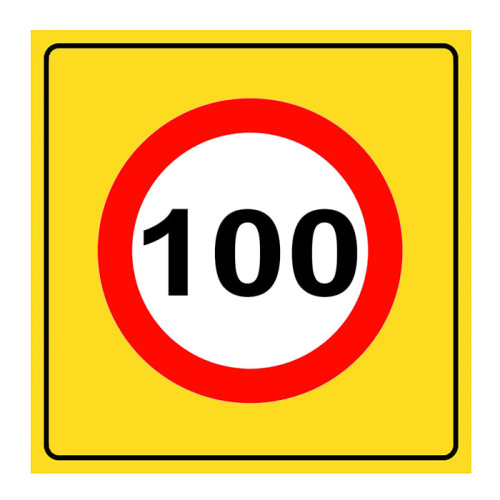 Maximum Speed ​​Limitation Sign 100 km Traffic Sign TT-29