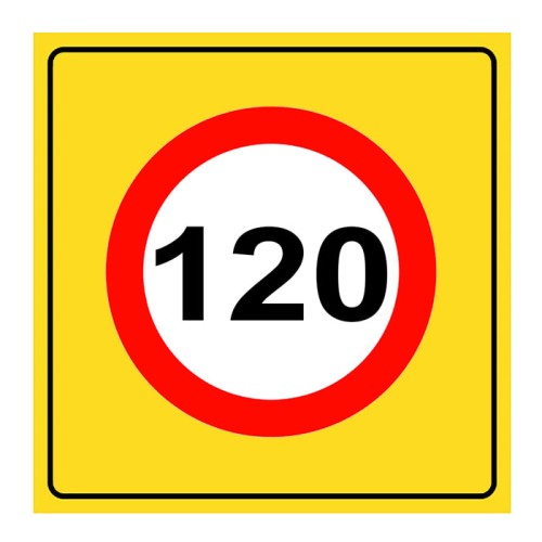 Maximum Speed ​​Limitation Sign 120 km Traffic Sign TT-29