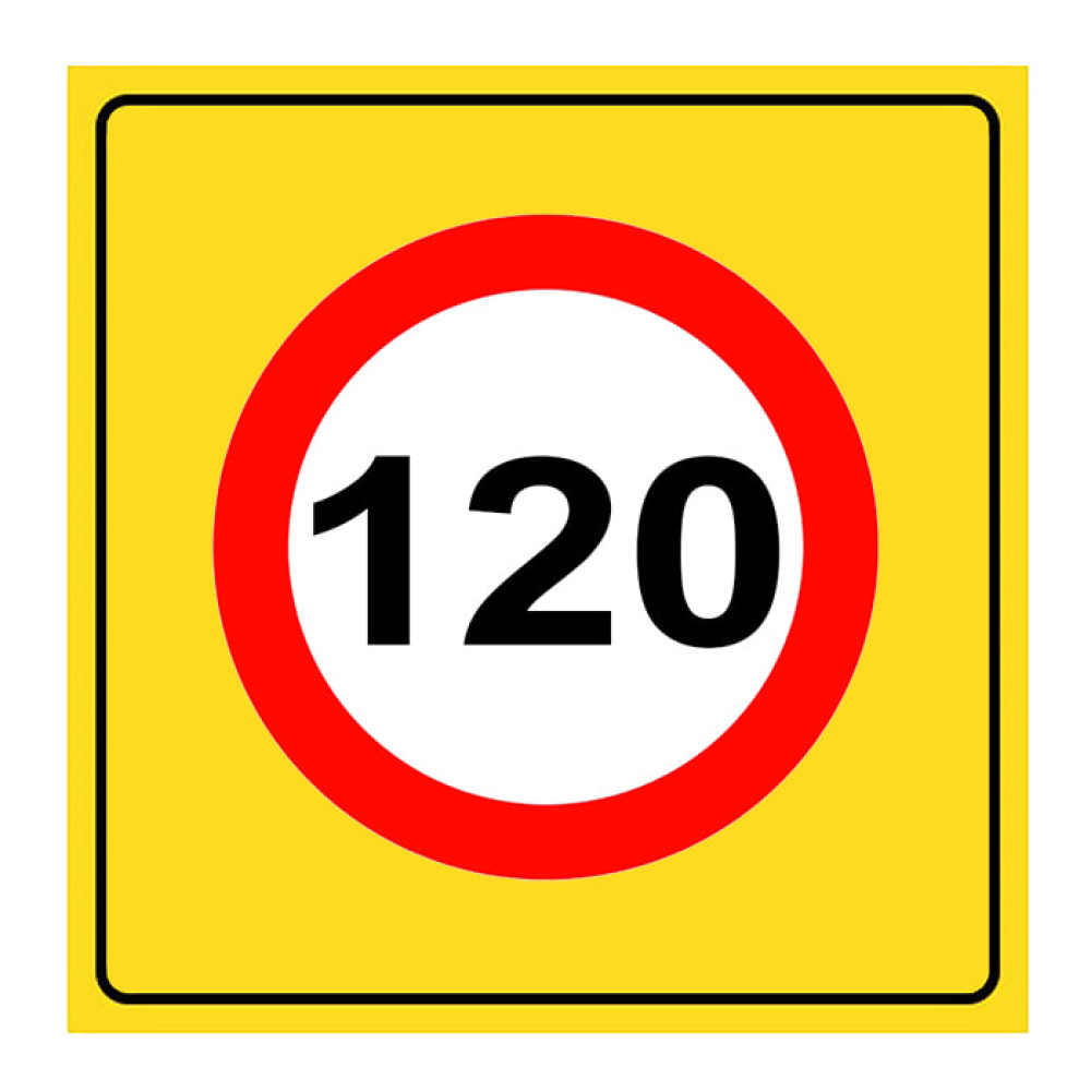 Maximum Speed ​​Limitation Sign 120 km Traffic Sign TT-29