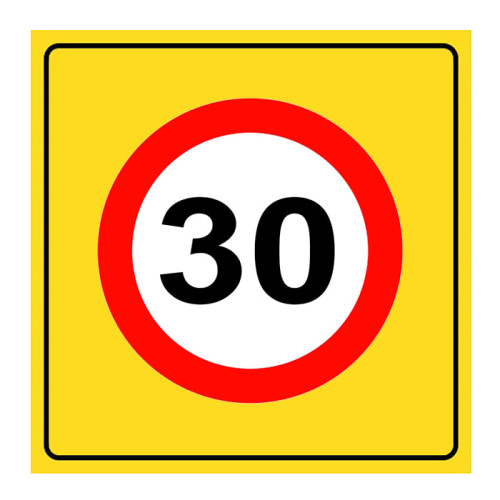 Speed ​​Limit Sign 30 km Traffic Sign YB-14