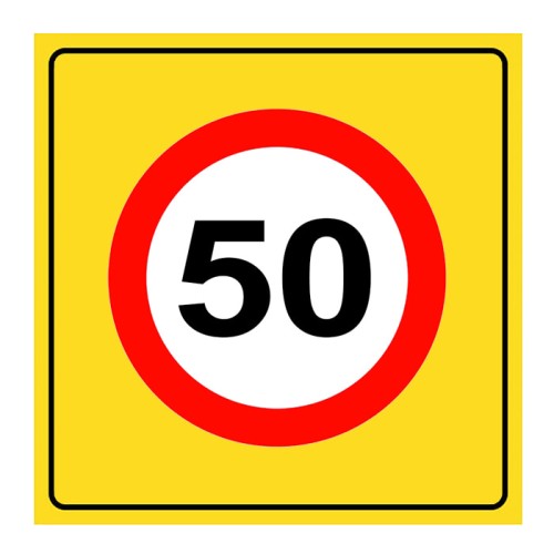 Maximum Speed ​​Limitation Sign 50 km Traffic Sign YB-15