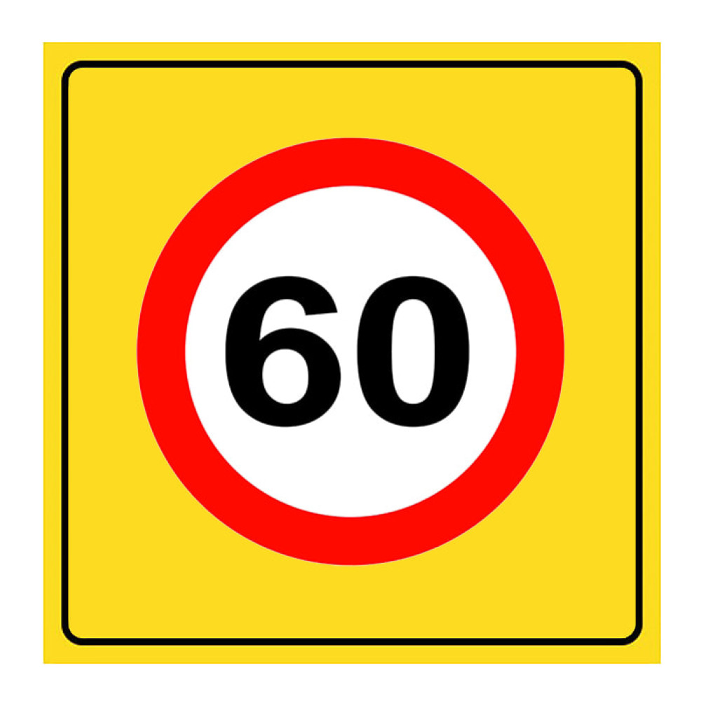 Maximum Speed ​​Limitation Sign 60 km Traffic Sign TT-29