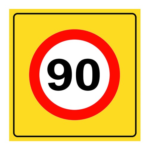 Speed ​​Limitation Sign 90 km Traffic Sign YB-17