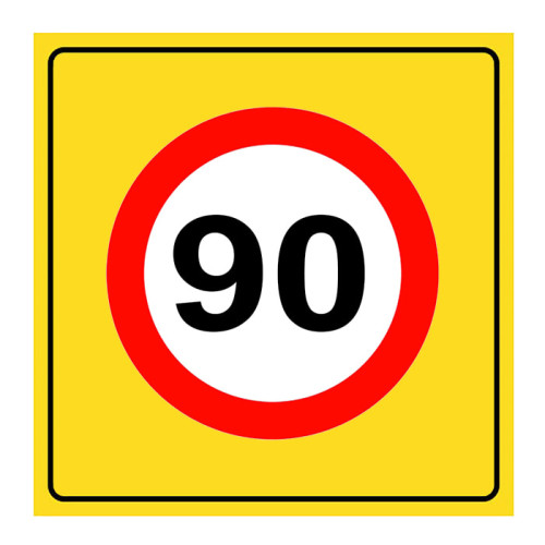 Speed ​​Limitation Sign 90 km Traffic Sign YB-17