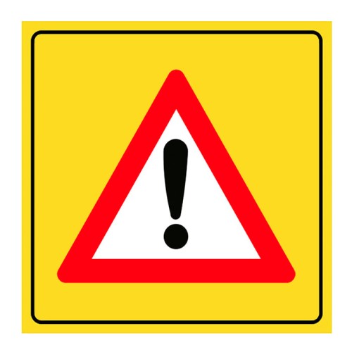 Attention Traffic Sign Danger Warning Sign YB-8