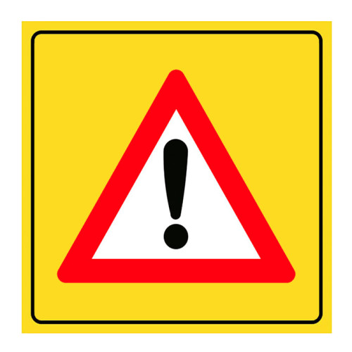 Attention Traffic Sign Danger Warning Sign YB-8