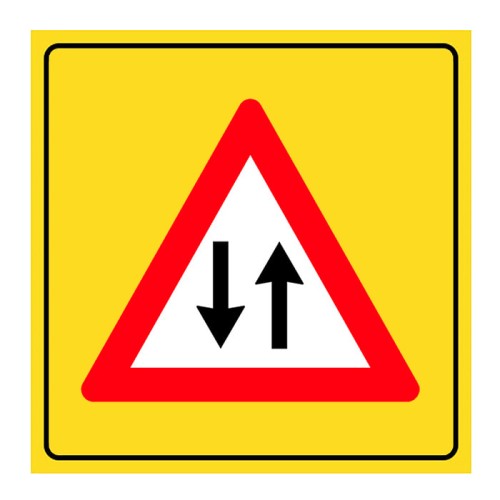 Two Way Traffic Sign Danger Warning Sign YB-6