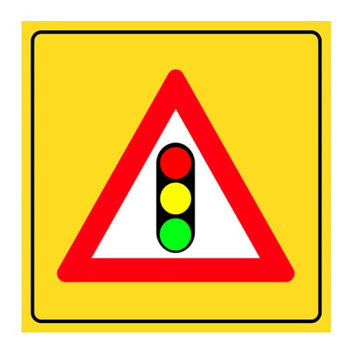 Illuminated Signal Device Sign Traffic Hazard Warning Sign T-16