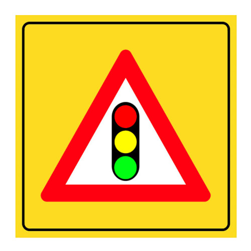 Illuminated Signal Device Sign Traffic Hazard Warning Sign T-16