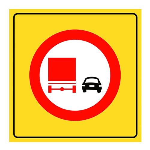 It is forbidden to pass the vehicle ahead for trucks TT-28