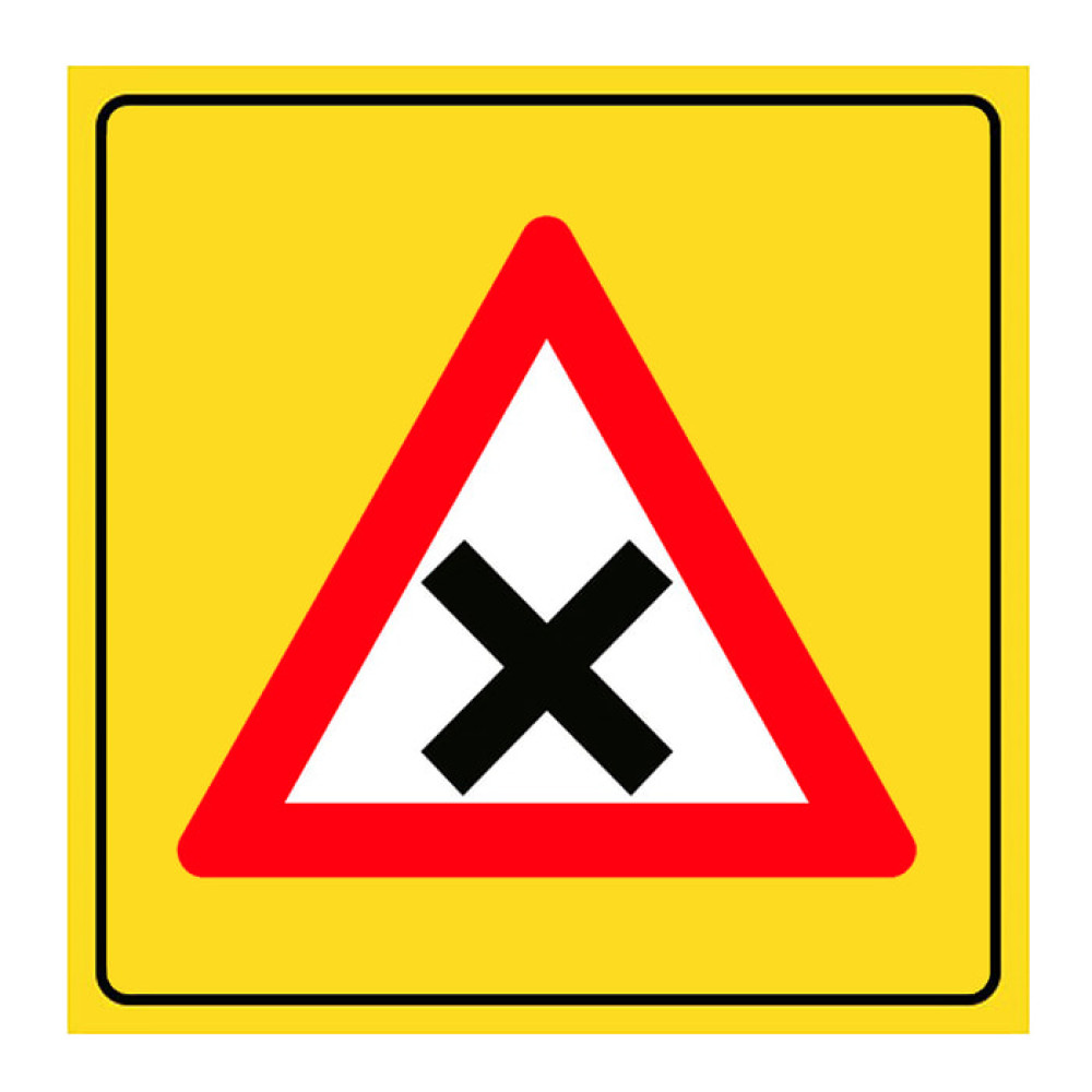 Uncontrolled Junction Sign Traffic Sign T-21