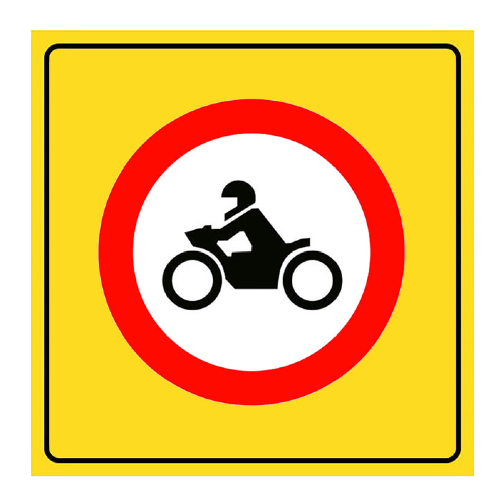 No Motorcycle Entry Sign Traffic Sign TT-7