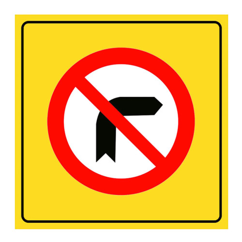 No Right Turn Sign Traffic Sign TT-26a