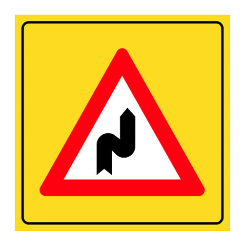 Right Dangerous Continuous Bends Sign Traffic Sign T-2a