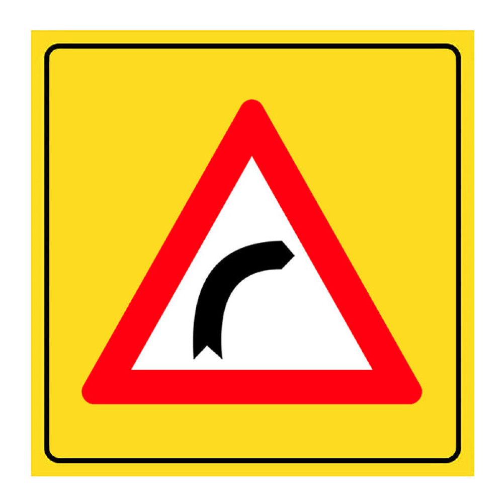 Right Dangerous Bend Sign Traffic Sign T-1a