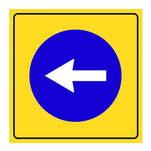 Left Compulsory Direction Sign Traffic Sign YB-13