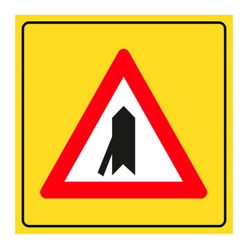 Left Entrance to The Main Road Sign Traffic Sign T-23b