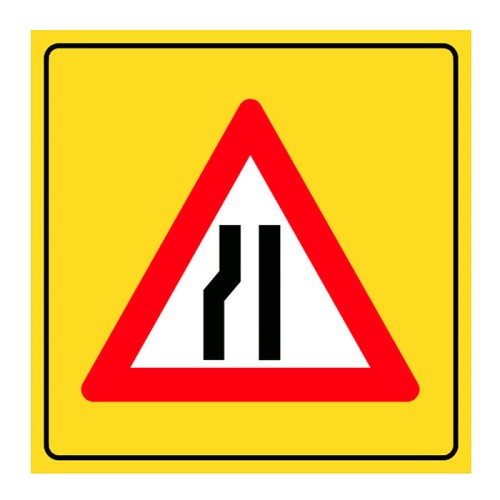 Left Narrow Covering Road Sign Traffic Sign YB-3