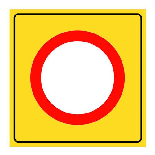 Closed to Vehicle Traffic Road Sign Traffic Sign TT-5