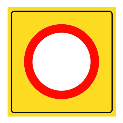 Closed to Vehicle Traffic Road Sign Traffic Sign TT-5