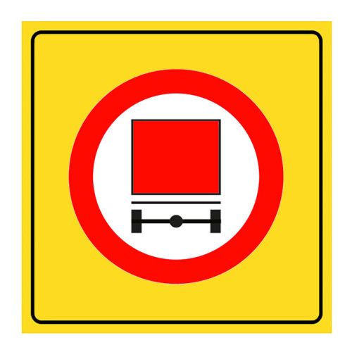 No Entry Vehicles Carrying Dangerous Goods Sign Traffic Signboard TT-16b